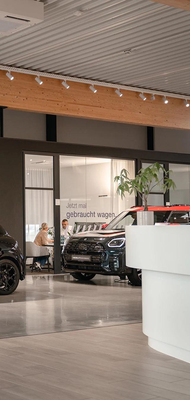 Ein Ausschnitt des Showrooms der mobility.schwarz